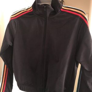 F21 Black Zip Up Cropped Jacket